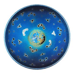 建阳原矿建盏 曜变天目名家纯手工收藏级铁胎茶盏茶具主人杯