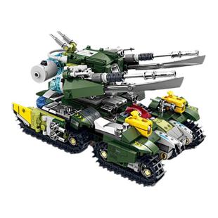 开智81055红色警戒8合1天启之眼坦克阿波罗火线戒备组装积木玩具