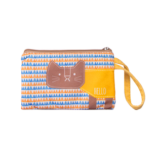 布艺零钱包长款可爱时尚大容量手拿包学生装护照钥匙卡证件手机包