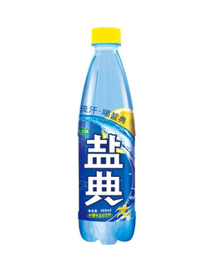 康之味盐典饮料柠檬味含气运动电解质水503ml/瓶等渗补水饮品家用