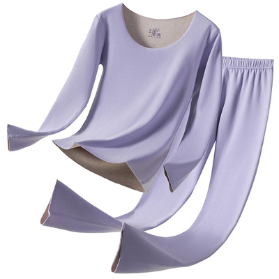 帕兰朵保暖内衣秋衣秋裤套装加绒