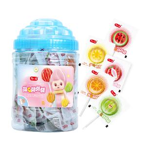 好心情维C棒棒糖什锦水果味60支*1桶儿童糖果小零食婚庆喜糖