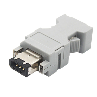 适用台达CN3安川CN2松下伺服驱动器6芯编码器插头SM-6P IEEE1394