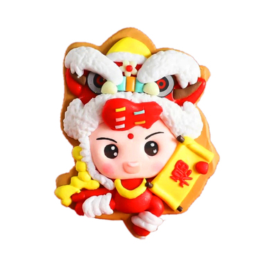 新年舞狮小孩茁壮成长糖葫芦福袋