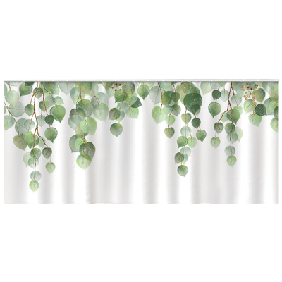 橱柜遮挡帘厨房防水遮丑布帘