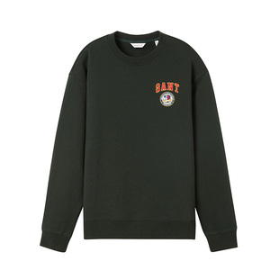 【情侣款卫衣】GANT/甘特秋冬季男装圆领宽松休闲卫衣女加绒上衣