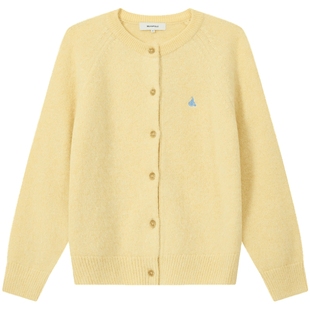 【新品】含绵羊毛BEANPOLE滨波秋冬女士柔系学院风设德兰开襟毛衫