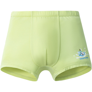 松山棉店儿童男童四角裤女童莫代尔平角裤/棉莫内裤4条26春夏