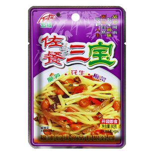 宏绿佐餐三宝80克佐餐3宝花生脆笋芥菜下饭菜海带丝下饭菜开胃菜