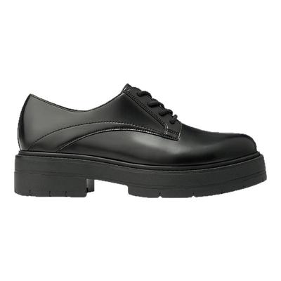 GEOX杰欧适男鞋秋冬新款真皮黑色皮鞋厚底松糕跟增高休闲鞋男