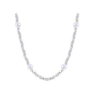 多巴胺碎银子珍珠项链女2026新款锁骨链高级感轻奢小众精致配饰品