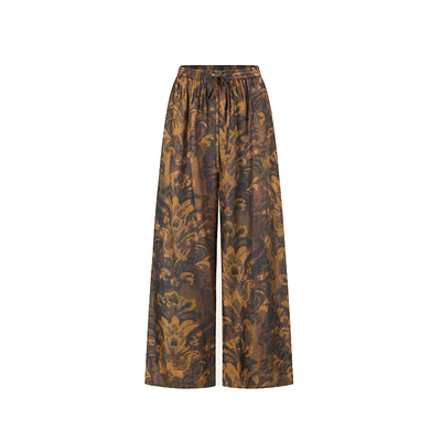 茛苕油彩系带休闲裤设计师