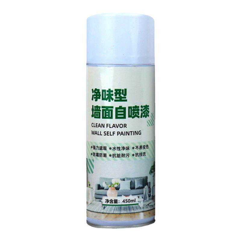 墙面自喷漆涂艺点白色一喷即白