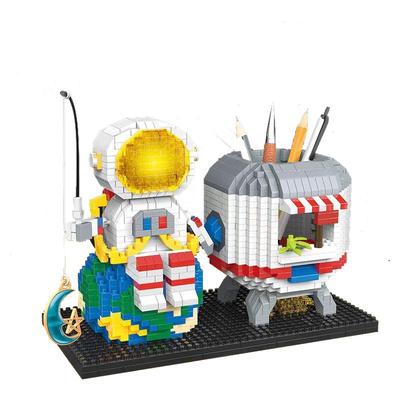 宇航员拼图积木桌桌面益智玩具