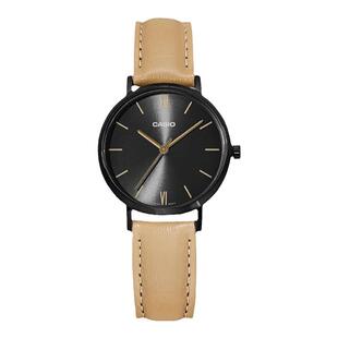 卡西欧手表女时尚皮带防水休闲商务学生石英表LTP-VT02BL海外直邮