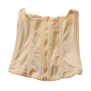 拉链束腰收腹带产后显瘦强力收小肚子塑形束腹宫廷腰封不卷边美体