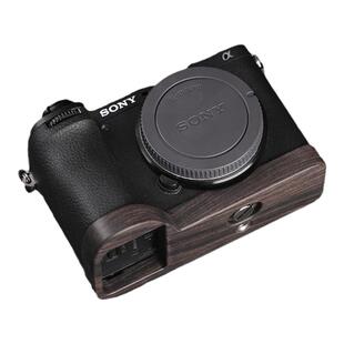 索尼A6700实木相机手柄 超轻黑檀木保护底座
