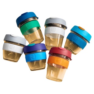 正品澳洲keepcup随行咖啡杯 随手玻璃便携杯 冷萃带盖杯子 不密封