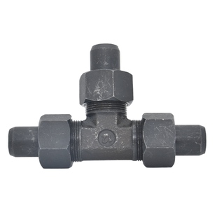 JB/T972液压焊接式三通管接头液压焊接三通钢铁管高压碳钢活接头