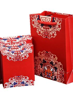 红色创意手提手串吊坠盒子饰品高级感礼物收纳盒