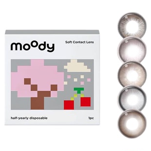 Moody美瞳绒绒森林半年抛2片小直径彩色隐形眼镜迷宫冒险官方旗舰