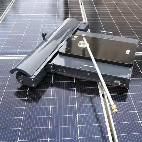 光伏板清洗机遥控智能清扫机器人履带式光伏电站清扫机