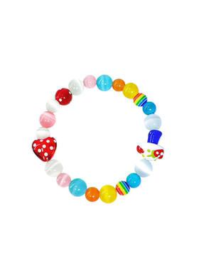 彩色猫眼石手链博主同款