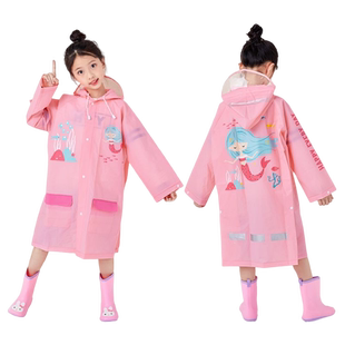 儿童雨衣雨披小学生卡通幼儿园全身带书包位男童女童宝宝雨衣