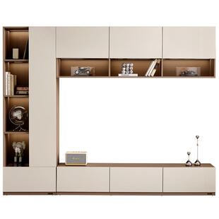 政府补贴全友家居意式极简电视柜收纳储物柜一体2025新款高级感