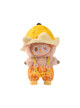 labubu衣服黄色可爱搞怪背带裤