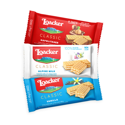 Loacker莱家进口片装威化45g*3