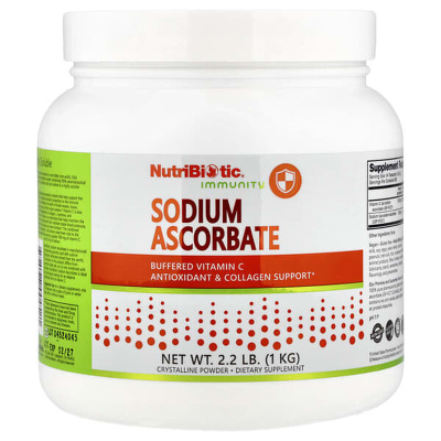 NutriBiotic进口免疫强化抗坏血酸钠结晶粉维生素C粉维矿易吸收高