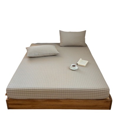 A类100全棉水洗棉北欧风床笠单件