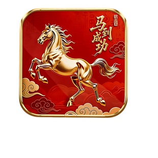 马到成功摆件2026新款高级感客厅旺宅摆台玄关卧室前台办公桌摆件