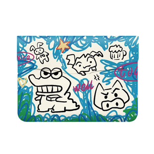 V-SION怪兽涂鸦笔记本电脑包适用于华为matebook14寸保护套联想小新pro16苹果macbook15.6翻盖平板内胆包13寸