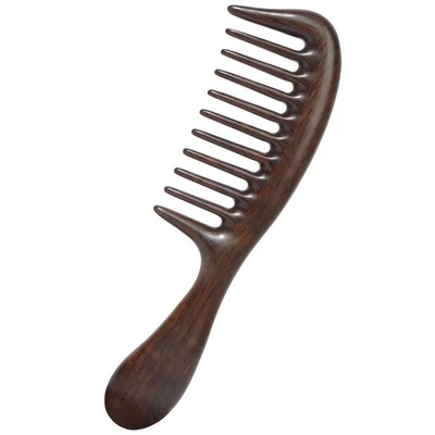 加厚宽齿按摩梳大宽齿带柄梳