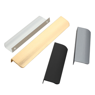 衣柜门隐形拉手现代简约极简门缝侧装封边长把手高档橱柜柜门拉手