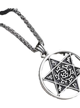 六字真言挂坠送男友礼物毛衣链