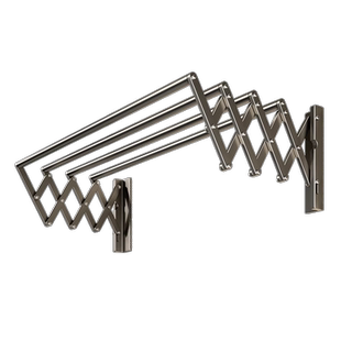 304阳台外置户外伸缩晾衣架阳台家用推拉式多功能晒衣架晾衣杆