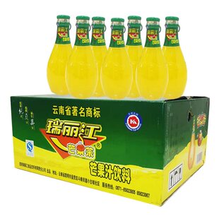 网红瑞丽江芒果汁芒果茶饮品玻璃瓶饮料整箱酸角汁云南特产小饮料