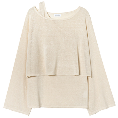 汉麻套头不规则套头衫套装