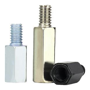 金超单头六角螺柱铁柱M3-M8镀镍镀锌隔离柱机箱支撑柱连接柱大全