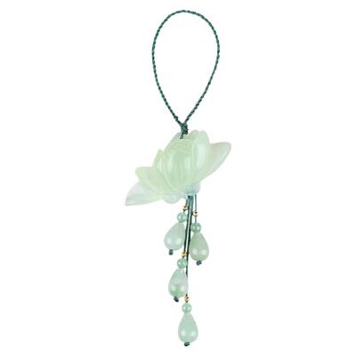 岫岩玉石挂件荷花吊坠性价比原石