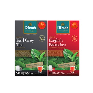 Dilmah迪尔玛斯里兰卡进口英式早餐茶+伯爵红茶100袋简包 下午茶
