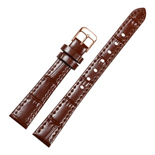 小尺寸牛皮表带真皮女10mm适配阿玛尼lolarose罗拉dw罗西尼聚利时