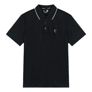 乔丹短袖t恤女2026新款夏季女装半袖t大码运动服宽松翻领POLO衫女