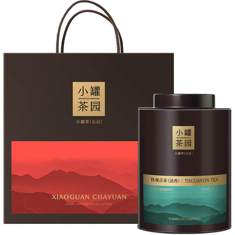 小罐茶园云海特级铁观音茶清香型乌龙大红袍茶叶口粮茶大罐装实惠