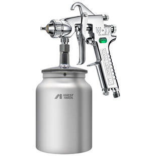 日本岩田 W-77C气动油漆喷漆枪家具胶水汽车 底漆喷枪 大口径W77C