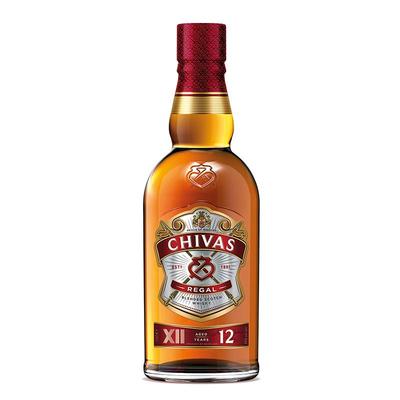 Chivas芝华士12年特醇威士忌苏格兰英国进口洋酒调酒烈酒500ml