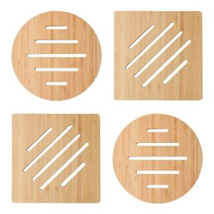 楠竹隔热垫餐桌防烫垫家用木垫菜盘垫子防热碗垫厨房锅垫子耐高温